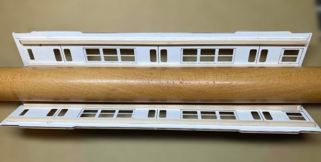 東急車輛旧7000系（２連）硬質ペーパークラフト　レーザーカット済み