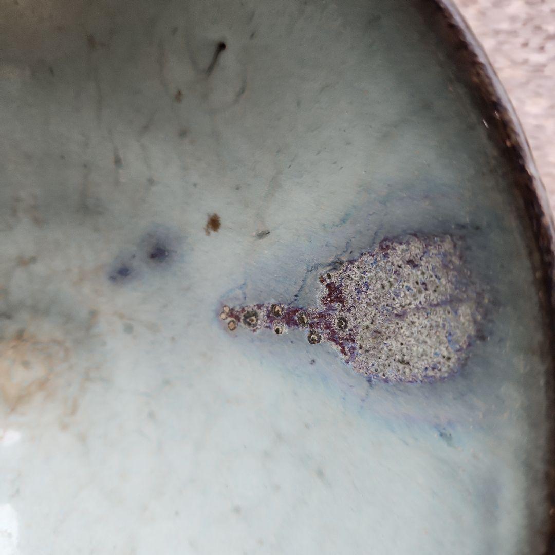 中国鈞窯　菓子噐　箱付き