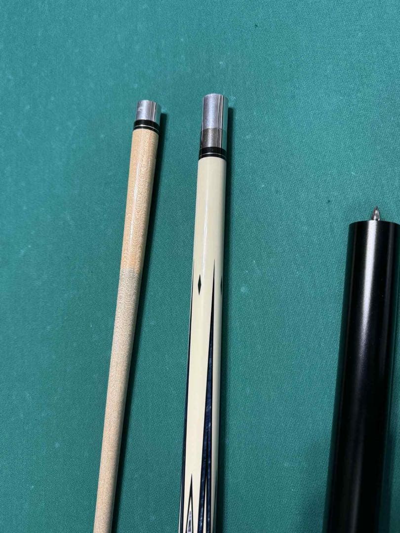 ビリヤードキュー 木製 青白