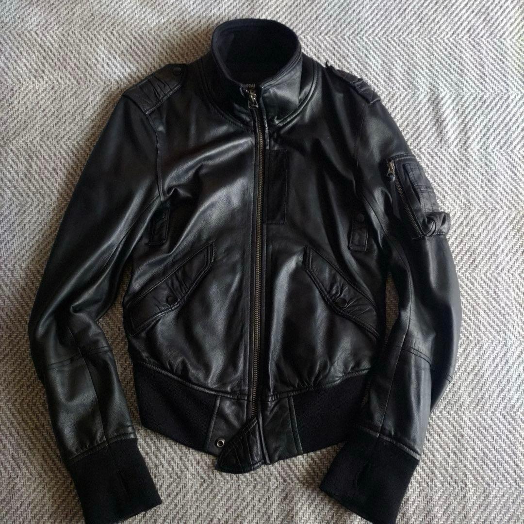BUFFALO BOBS 子羊革製　レザージャケット