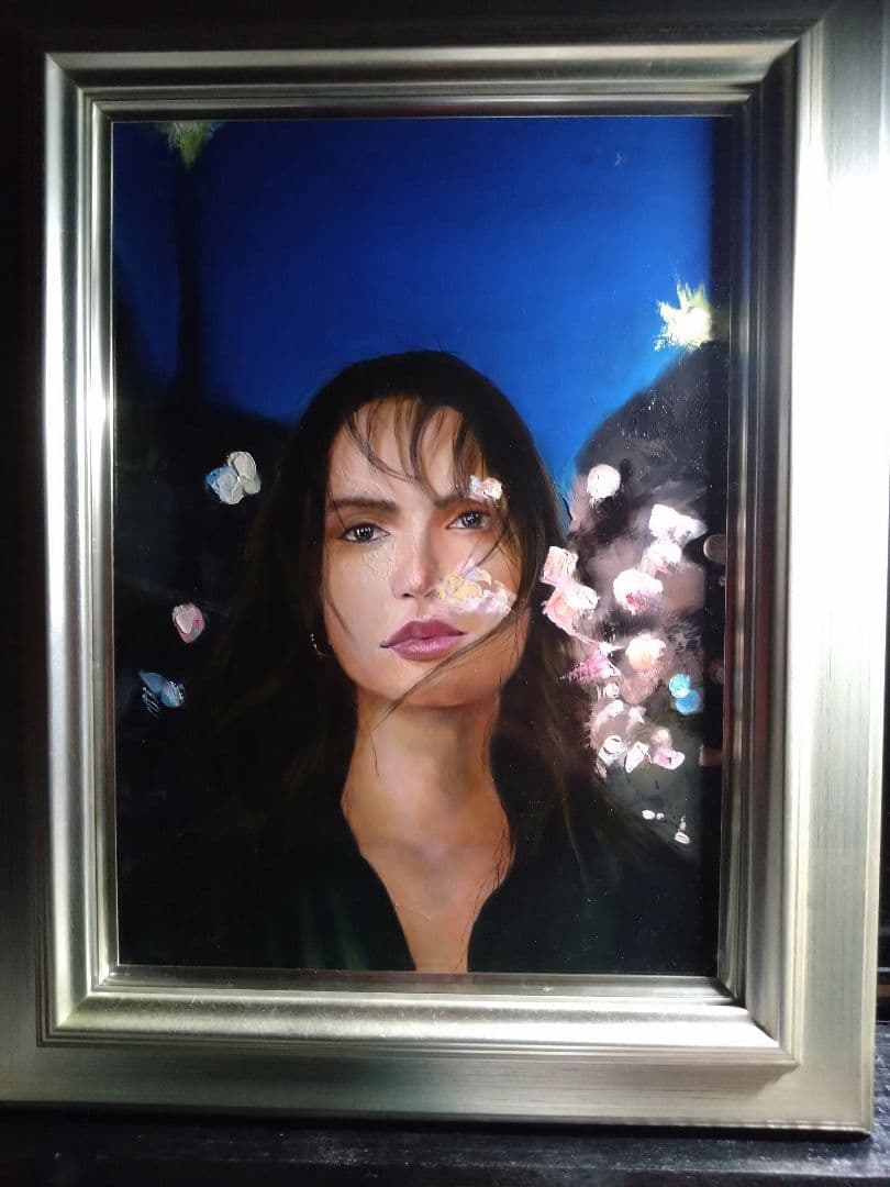 油彩画F4号　作者佐藤洋平　ニューヨークの光