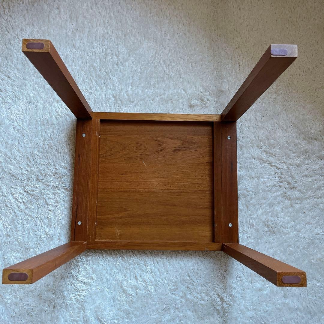 珍品】ネストテーブル 収納式机 ヴィンテージ チーク材 3台 木組み 組子