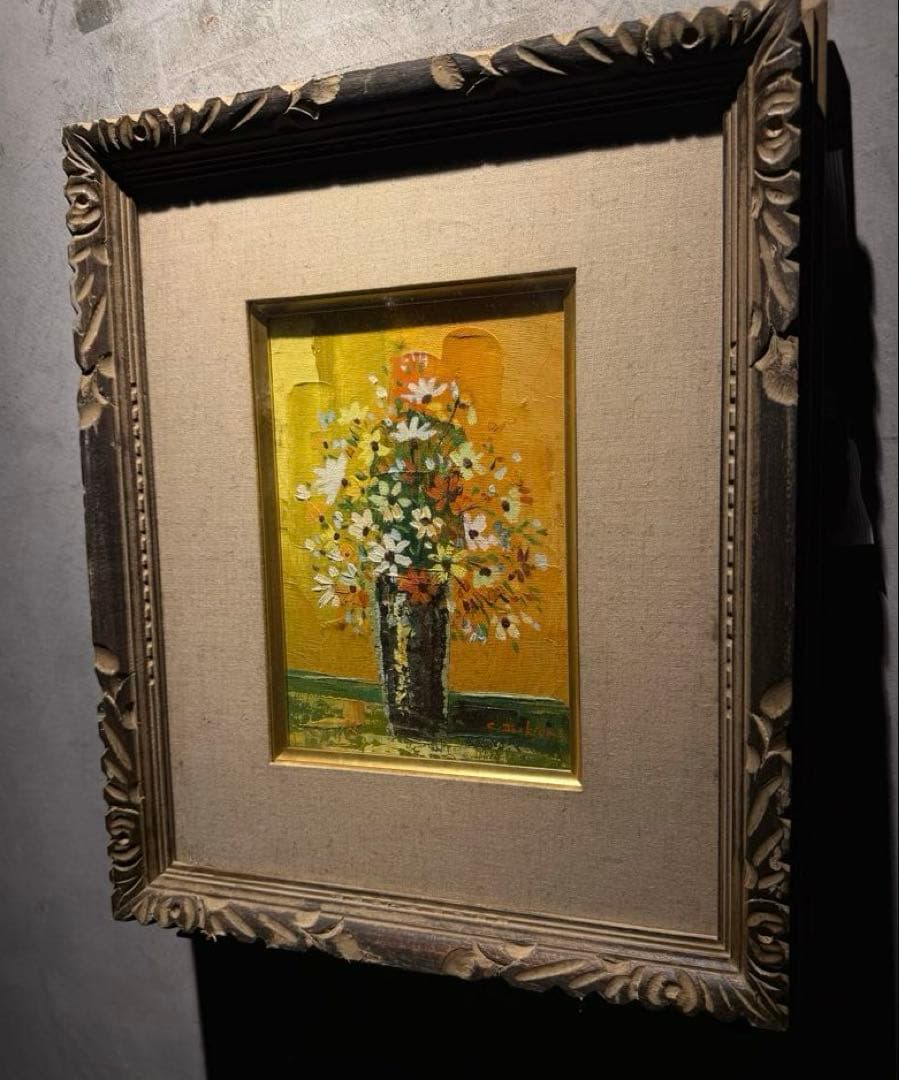 印象派　肉筆油彩画　直筆サインあり