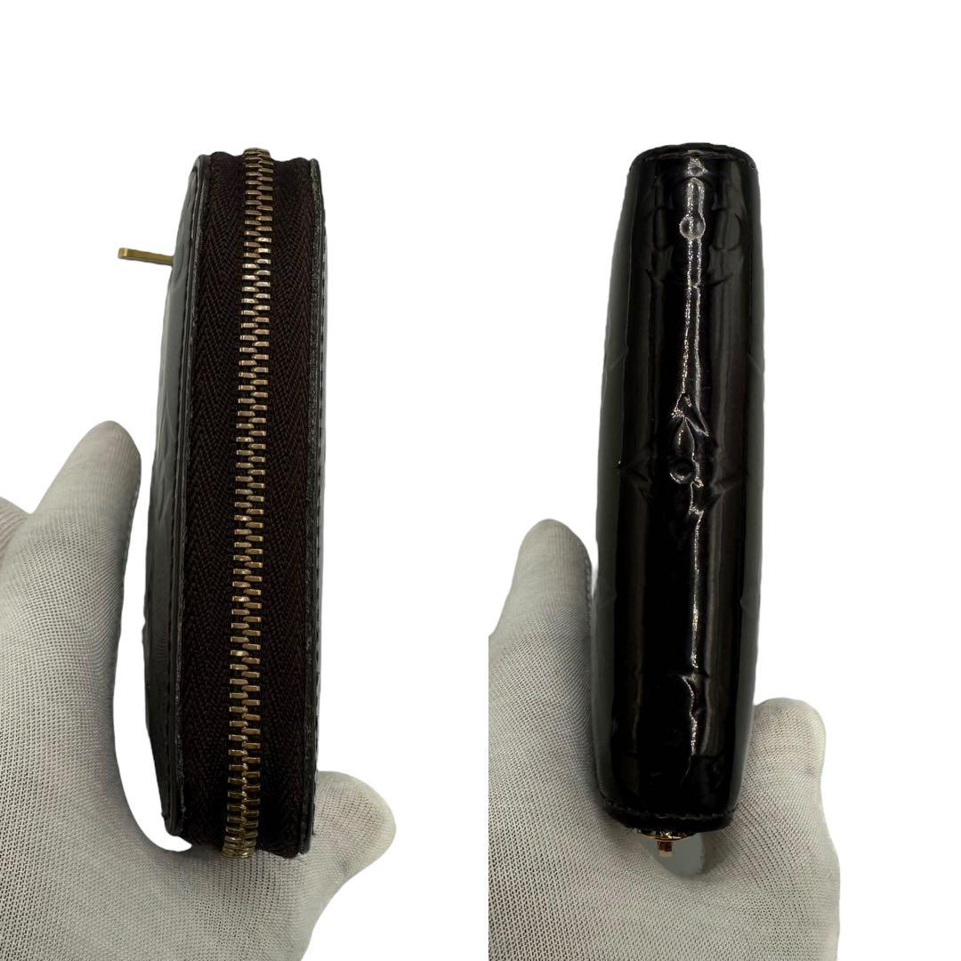 【美品】ルイヴィトン ジッピーパース ヴェルニ アラマント