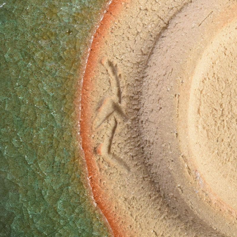 茶道具　美濃焼　加納臣峰作　茶碗　共布　極め箱　C　8391