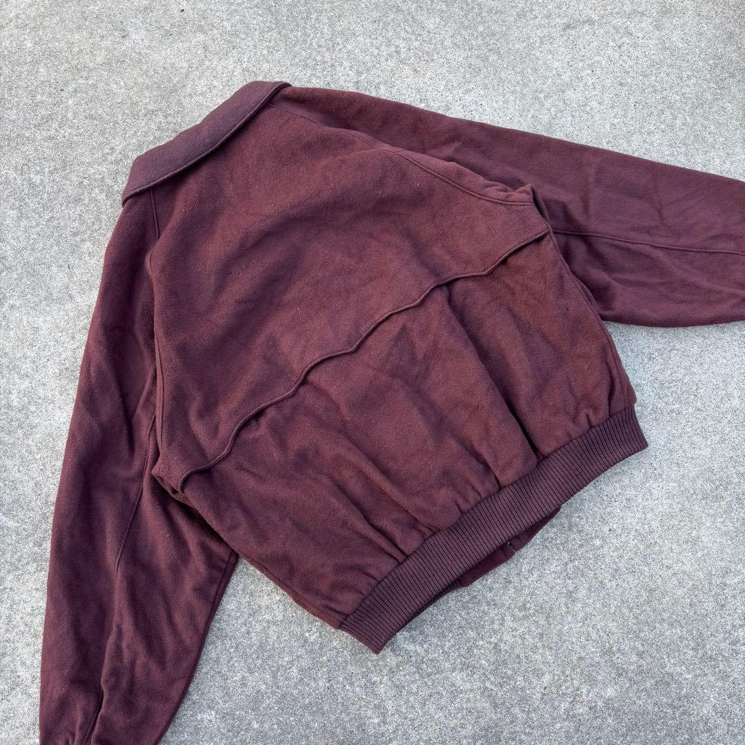 90’s vintage ウールブルゾン ボルドー 短丈 アメカジ カジュアル