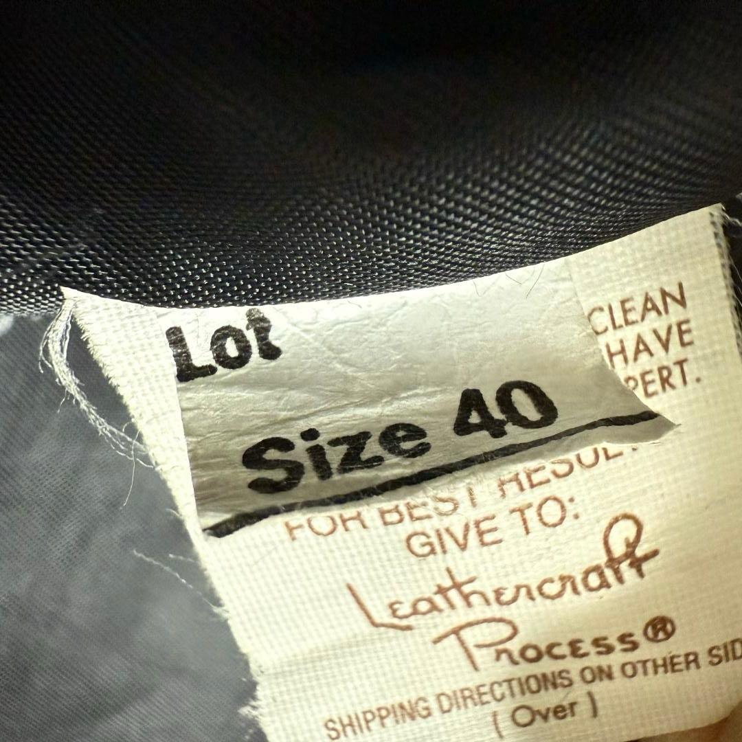 米国製40⭐️Schott ショット 641 シングルライダース カウレザー 黒