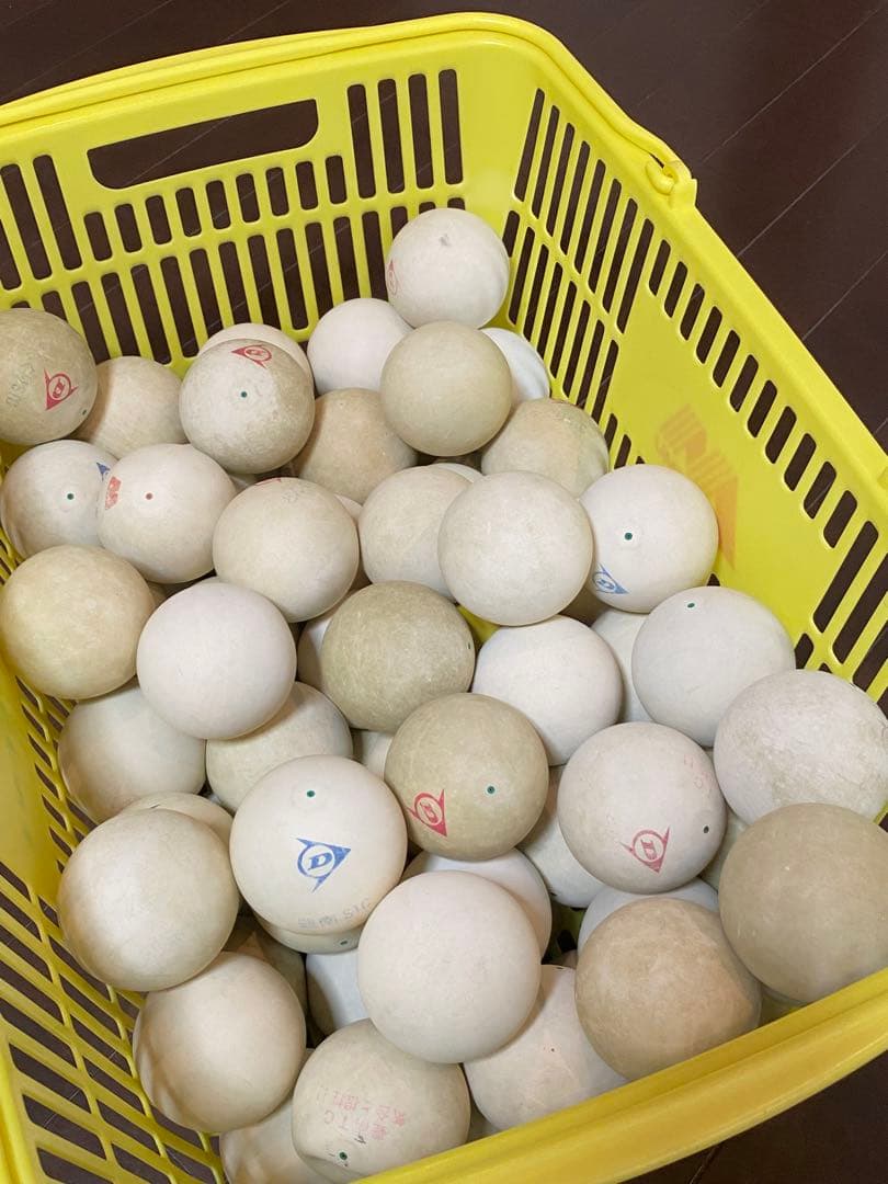 【中古】ソフトテニスボール 70球(カゴ無し)