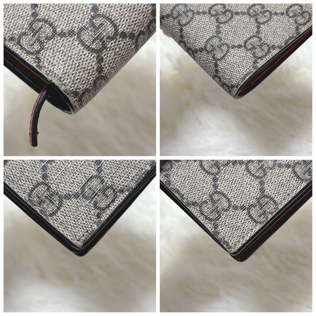 美品✨GUCCI ストーン抜けなし チェリー さくらんぼ 二つ折り財布 GG柄