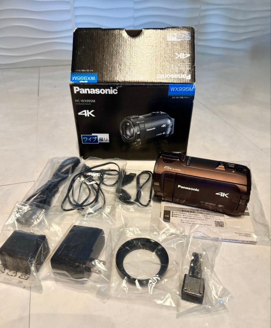 Panasonicパナソニック 4Kハイビジョンビデオカメラ HC-WX995M