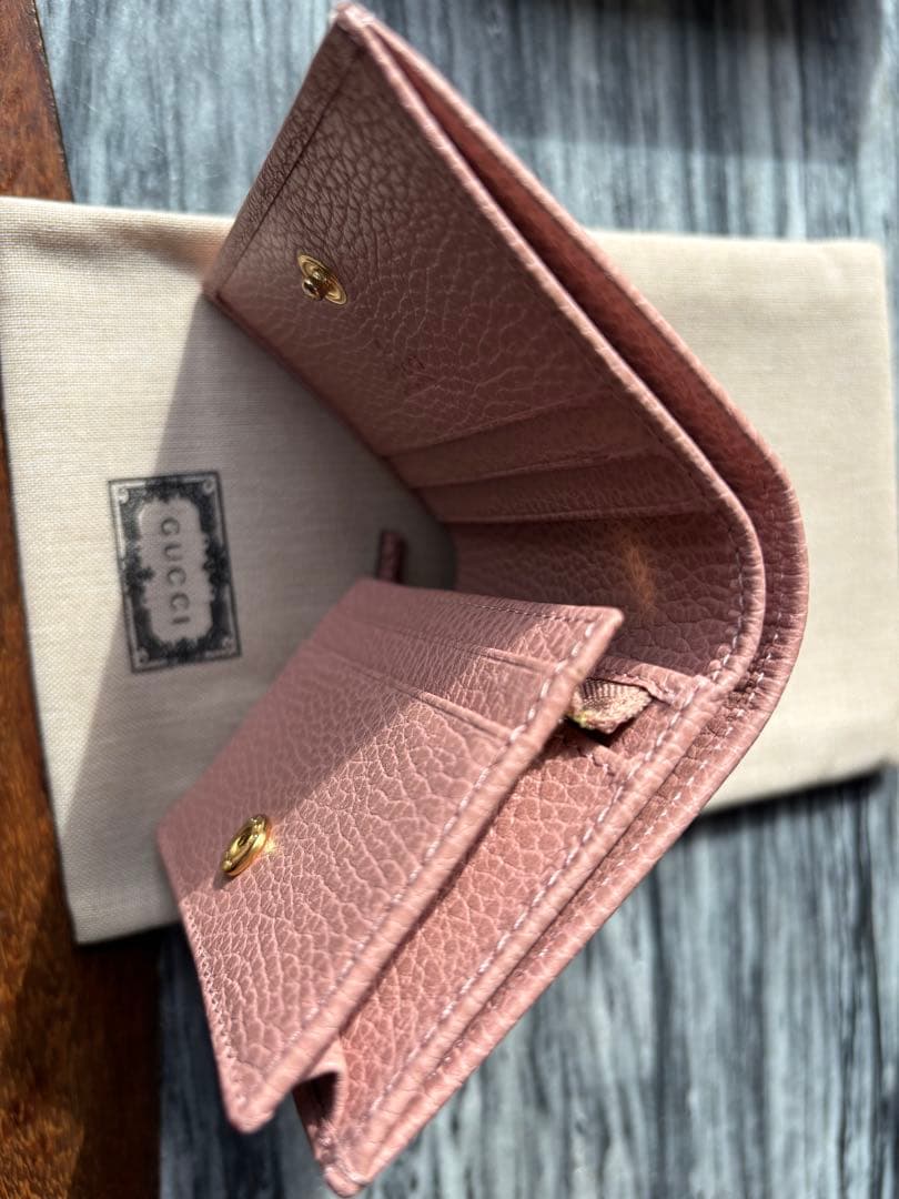 GUCCI グッチ 二つ折り財布 GGマーモント