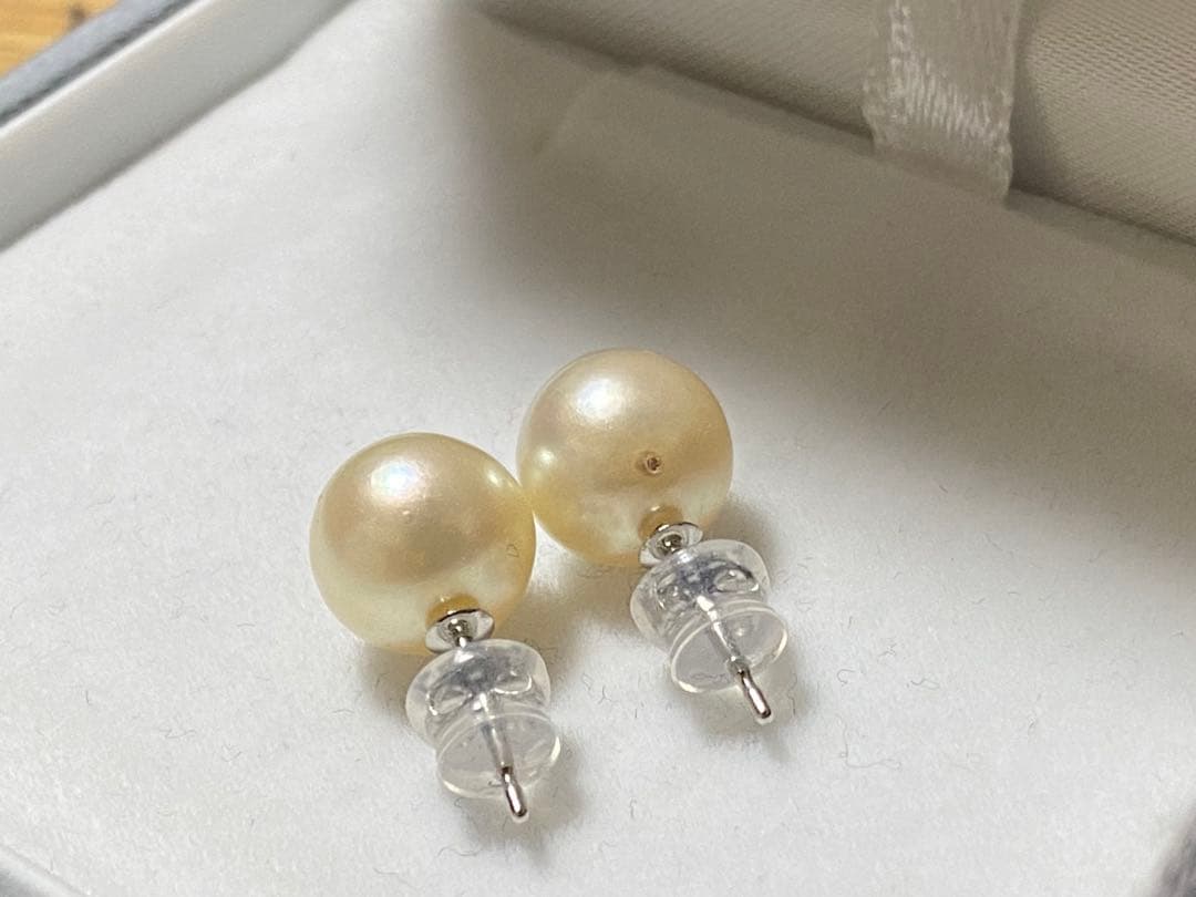 marymaryさま専用 【9.5ミリ】パールピアス　あこや真珠　越もの　セール