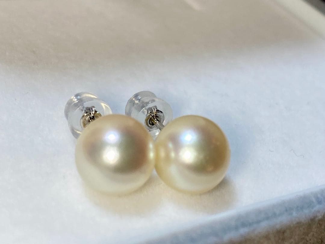 marymaryさま専用 【9.5ミリ】パールピアス　あこや真珠　越もの　セール
