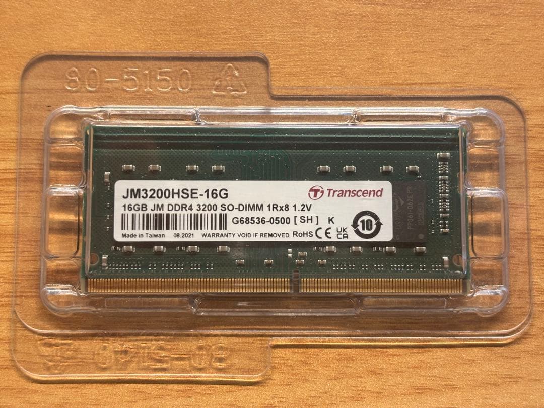 ま*び様 Transcend 16GB DDR4 3200 SO-DIMM 1枚