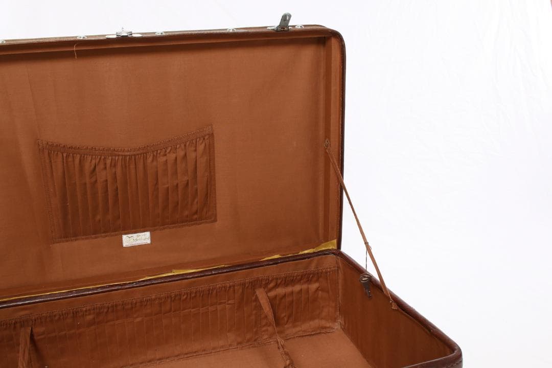 クラシックブラウンレザー風？旅行かばん