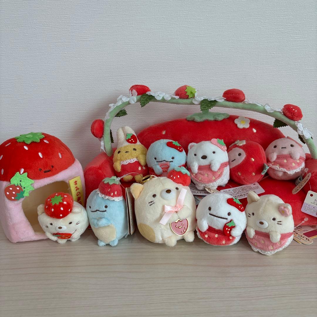 すみっコぐらし　いちごソファスペシャルぬいぐるみ 受注生産　限定品 いちご