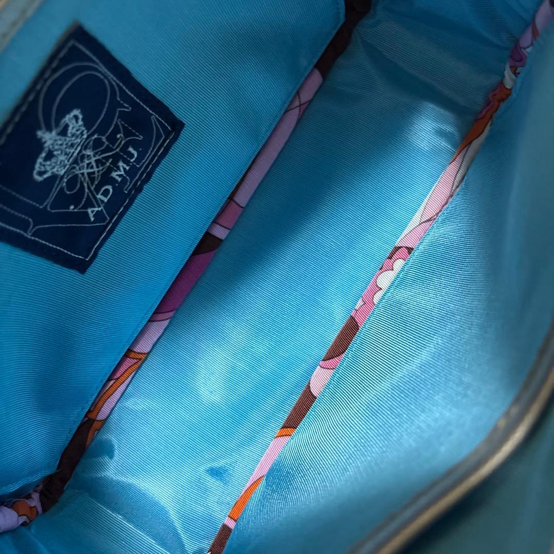 ADMJ スネークレザー　パイソン　ボストン　ショルダーバッグ　ハンドバッグ