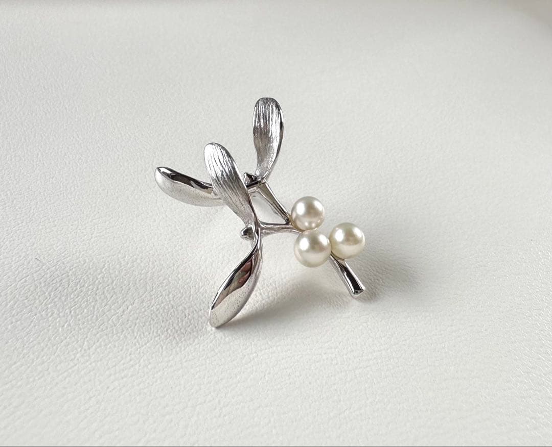 MIKIMOTO アコヤベビーパール ピンプローチ SV