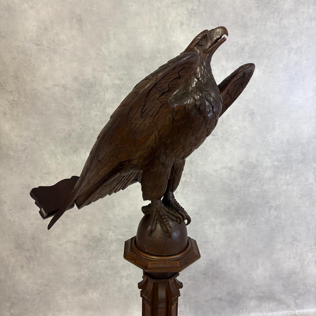 【希少】アンティーク 聖書台 木製 イーグル 教会什器