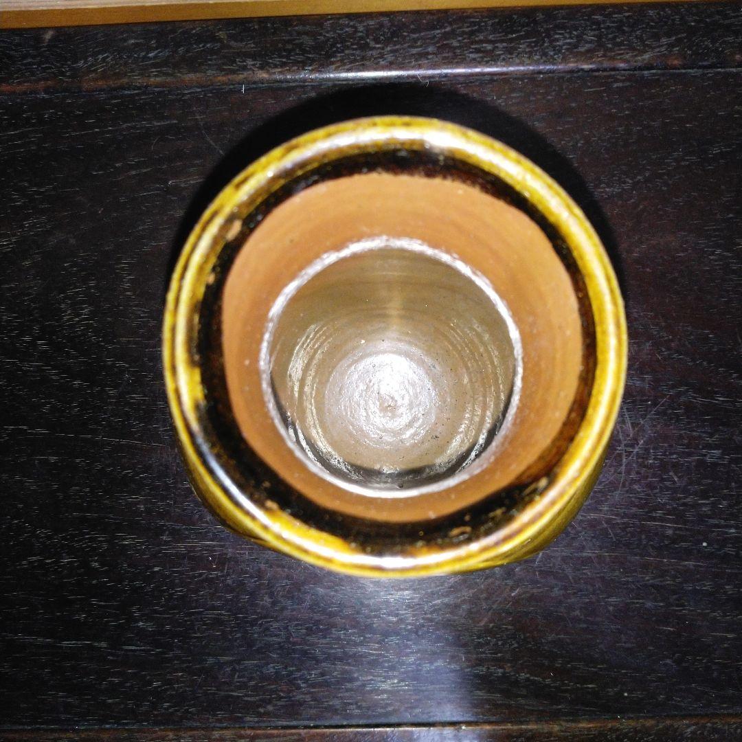 NO341 スリップウェア　花瓶　民芸　刻印あり