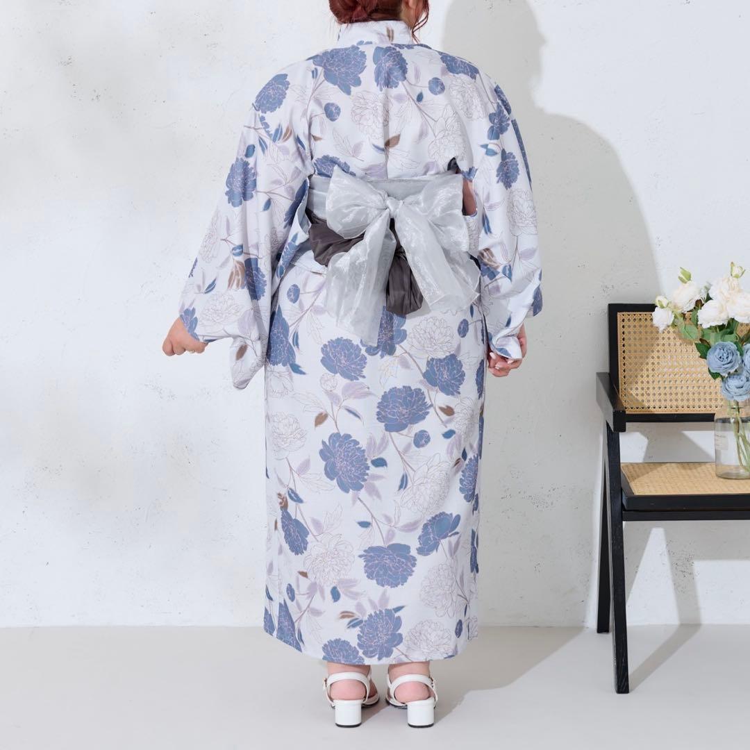 大きいサイズ　浴衣　付属帯つき Louiosy