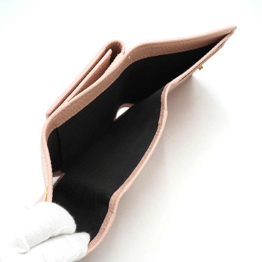 ✨新品未使用✨　GUCCI ミニ財布　マーモント GGロゴ 　三つ折り ピンク
