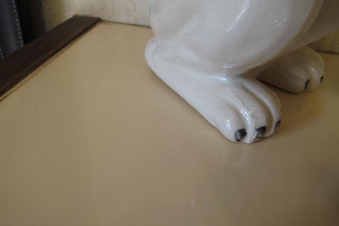 ビクター犬　ニッパーくん　大型31.5センチ　ビクター　犬　レア　爪付き　陶器