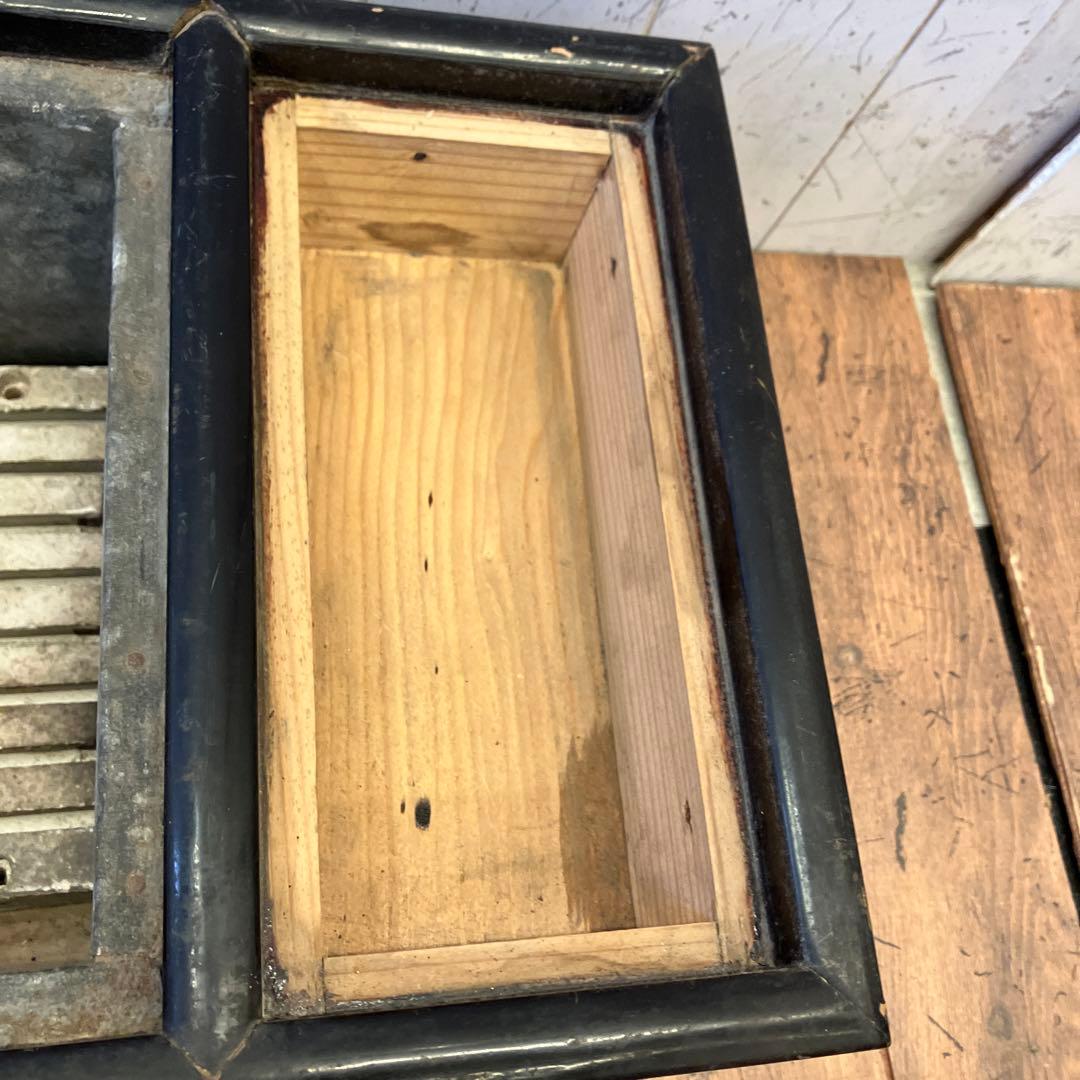 昭和レトロ 木製 火鉢 長火鉢 箱火鉢 囲炉裏 骨董 古道具 古民具 ビンテージ