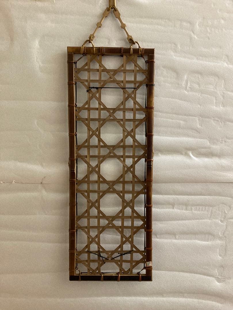 竹工芸　短冊かけ　竹　八木澤正