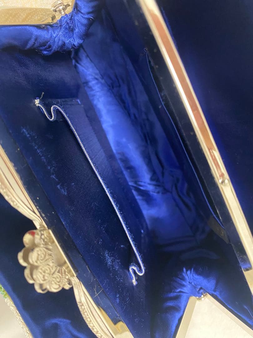 希少　ピーズハンドバック　刺繍ビーズ