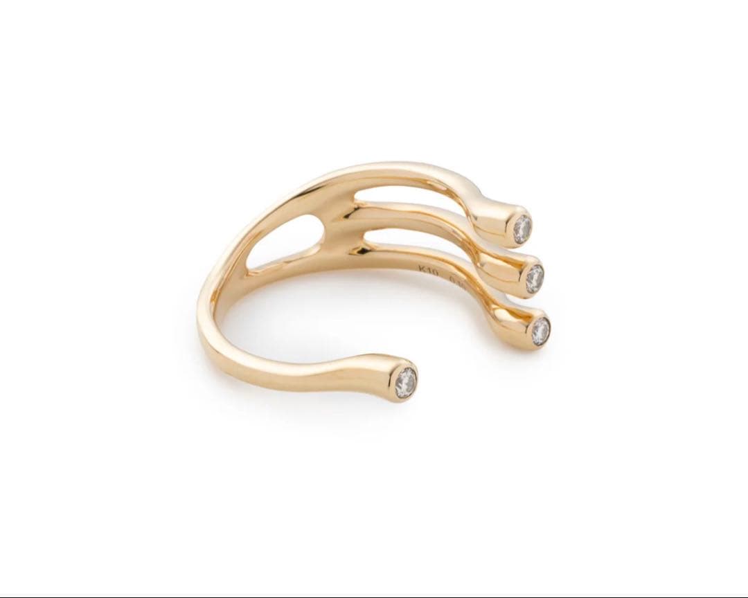 Hirotaka / DROSERA ダイヤモンド カフ リング