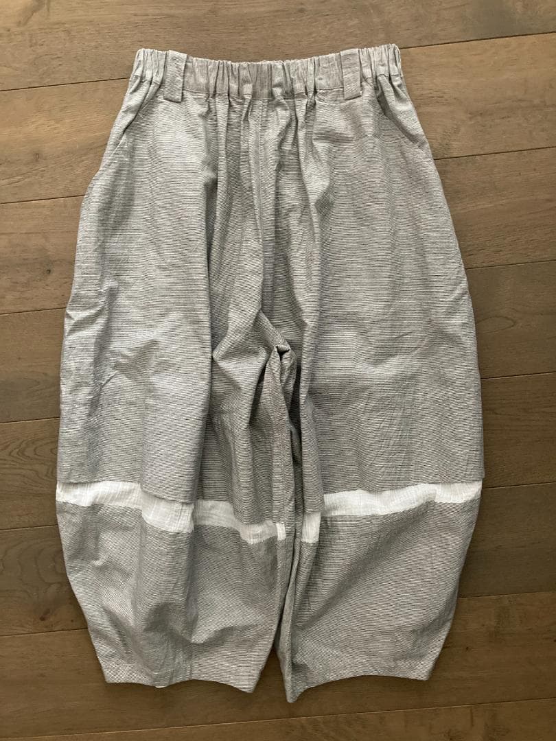 萌 MOYURU モユル サルエルパンツ M L グレー