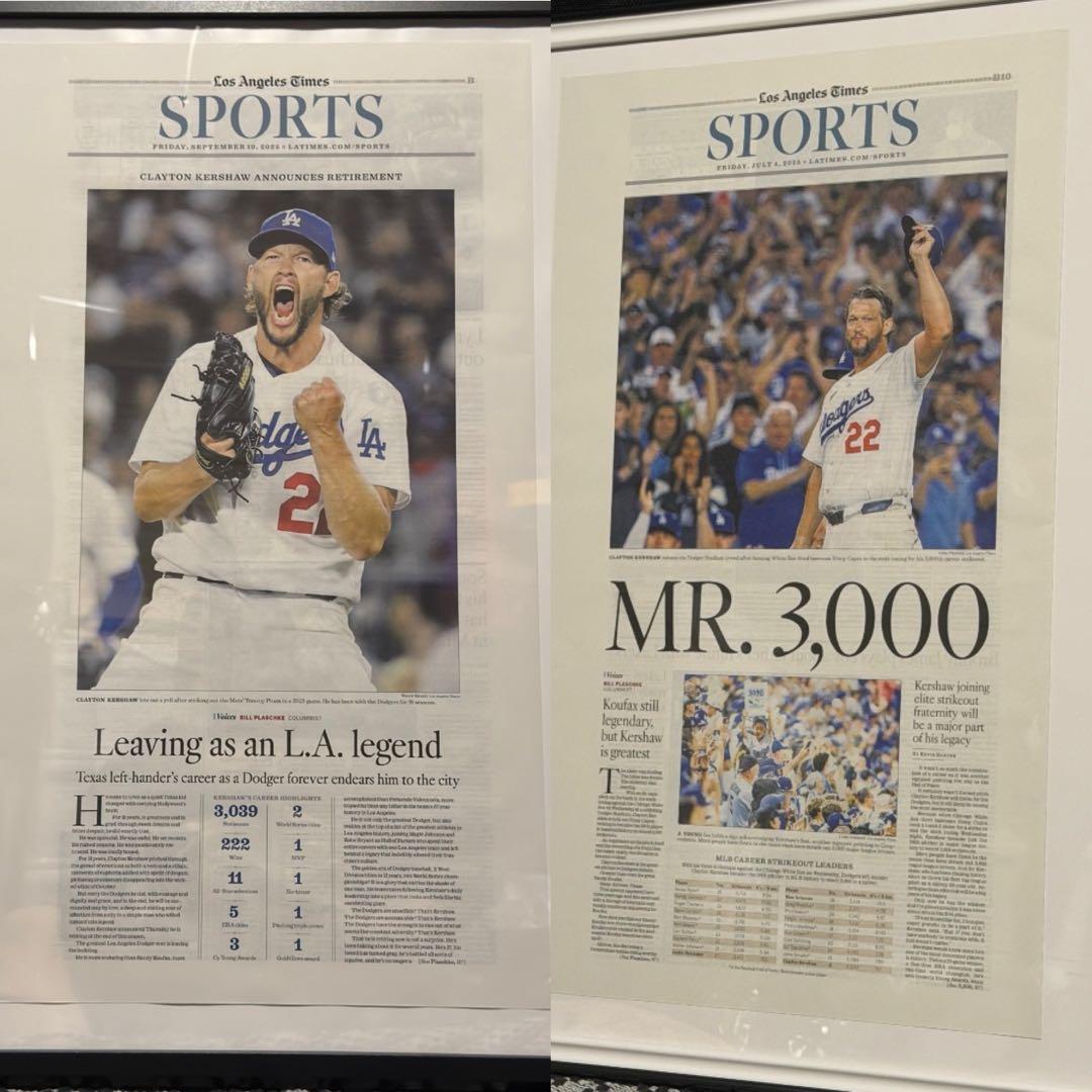 ※専用（12月1日）ドジャース　『クレイトン・カーショウ記念号』スペシャルセット