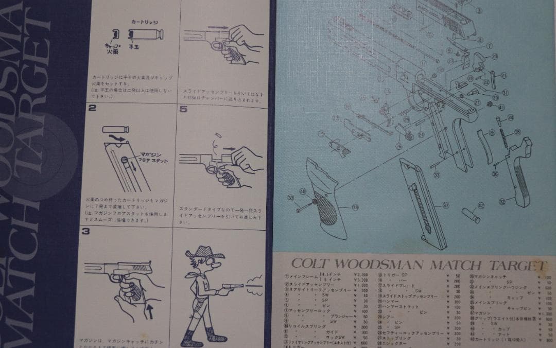 コクサイ強化ABS樹脂製モデルガン コルト ウッズマン マッチターゲット合法品
