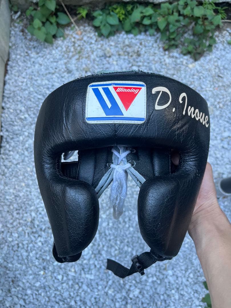 Winning ボクシングヘッドギア 左手のみグローブ黒 D. Inoue