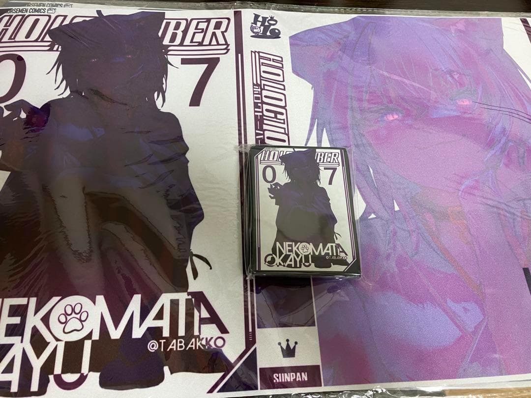 サンパン ホロライブ ブリーチ風 スリーブ プレイマット 猫又おかゆ