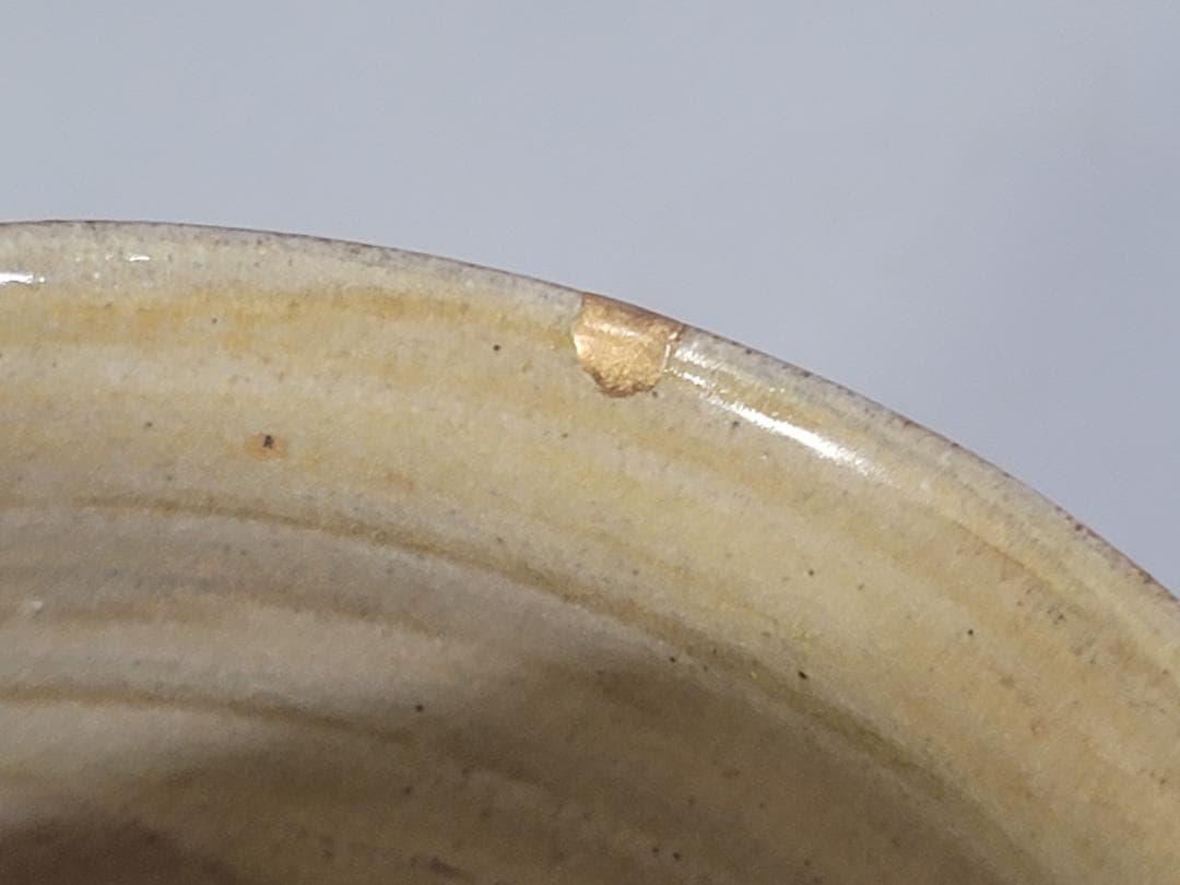 DT181 茶道具 虫明 むしあけ 竹絵 茶碗 宗完 書付 古美術