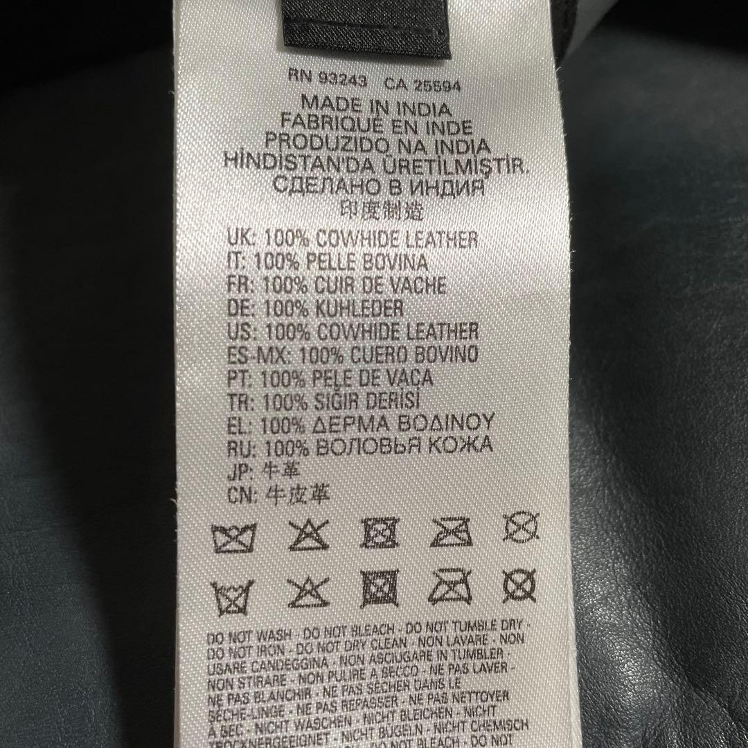 ディーゼル シングルライダースジャケット ヴィンテージ加工 パデット