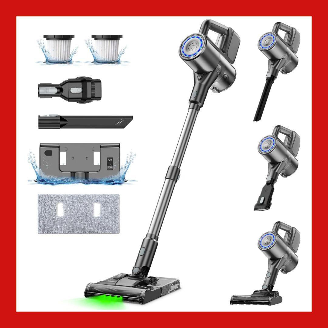 掃除機 コードレス 水拭き Linkifly A9 コードレス掃除機 強力吸引