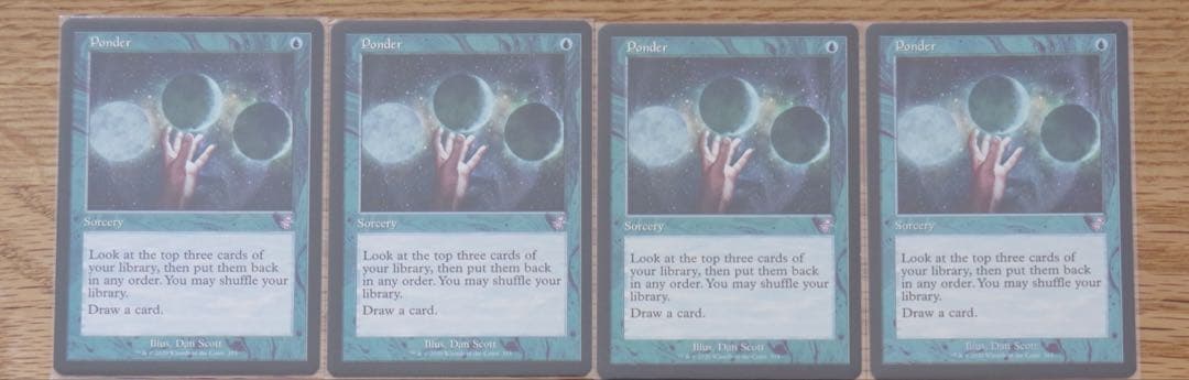 思案　旧枠　英語　４枚セット