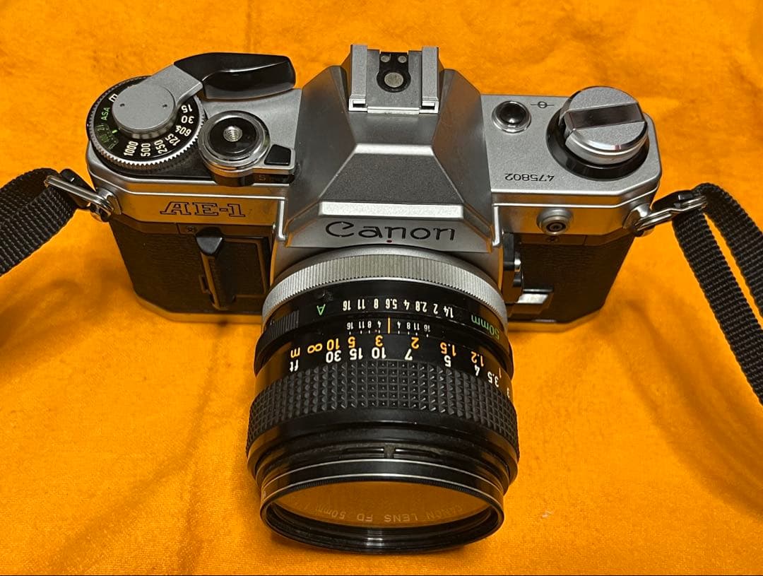 Canon AE-1 一眼レフカメラFD 50mm f/1.4レンズ付動作確認済