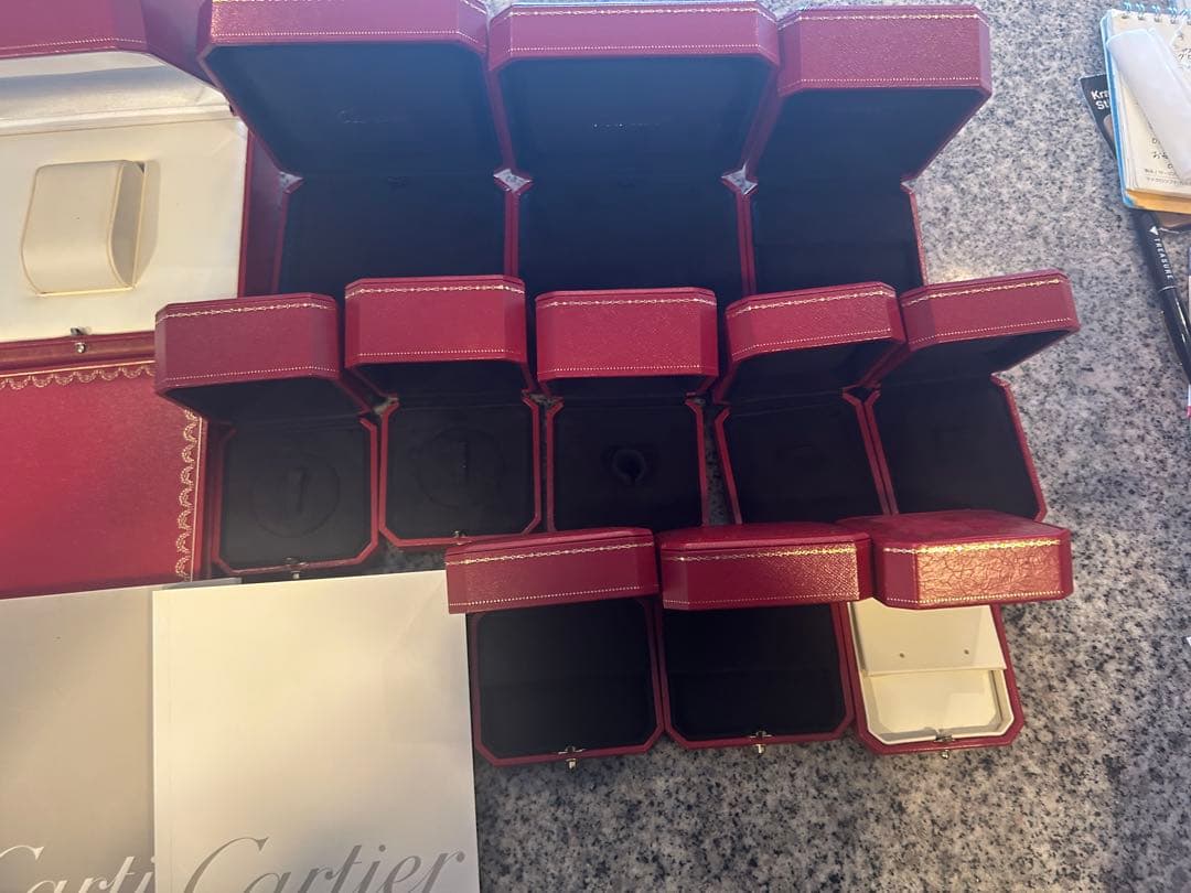 Cartier ジュエリーボックス 12個セット