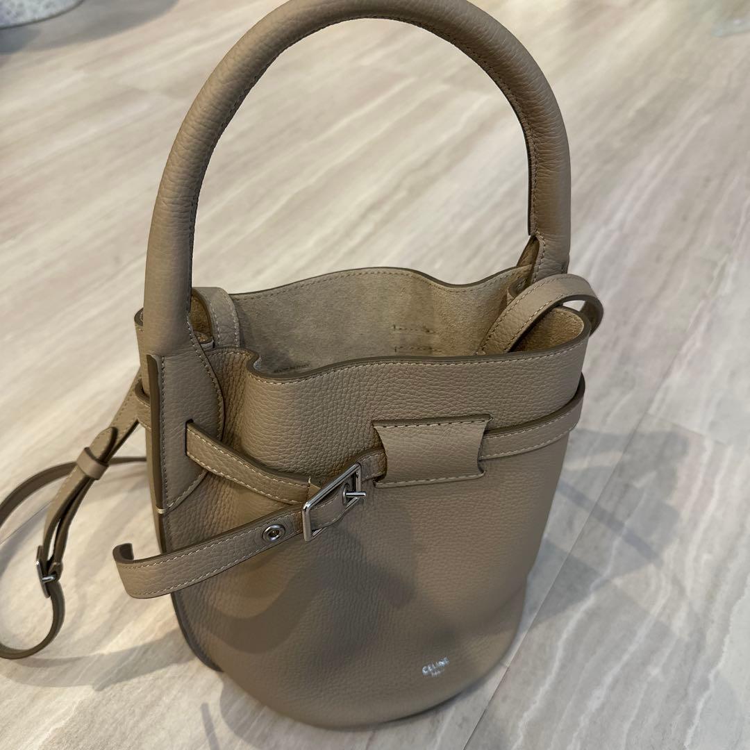 CELINE バケツ型ショルダーバッグ グレー