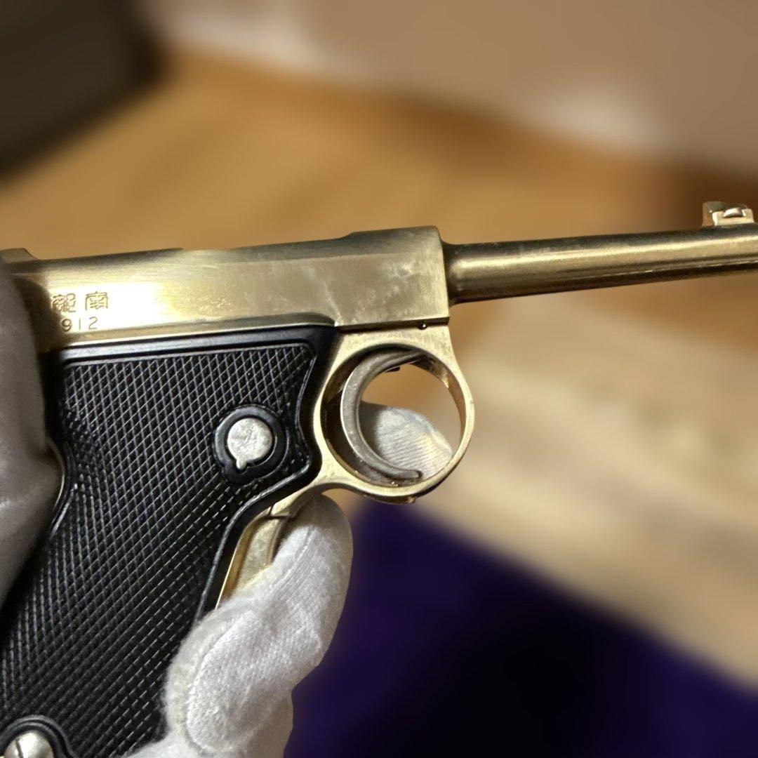 【装飾銃】【モデルガン】式槍南 金属製モデルガン 木箱付き