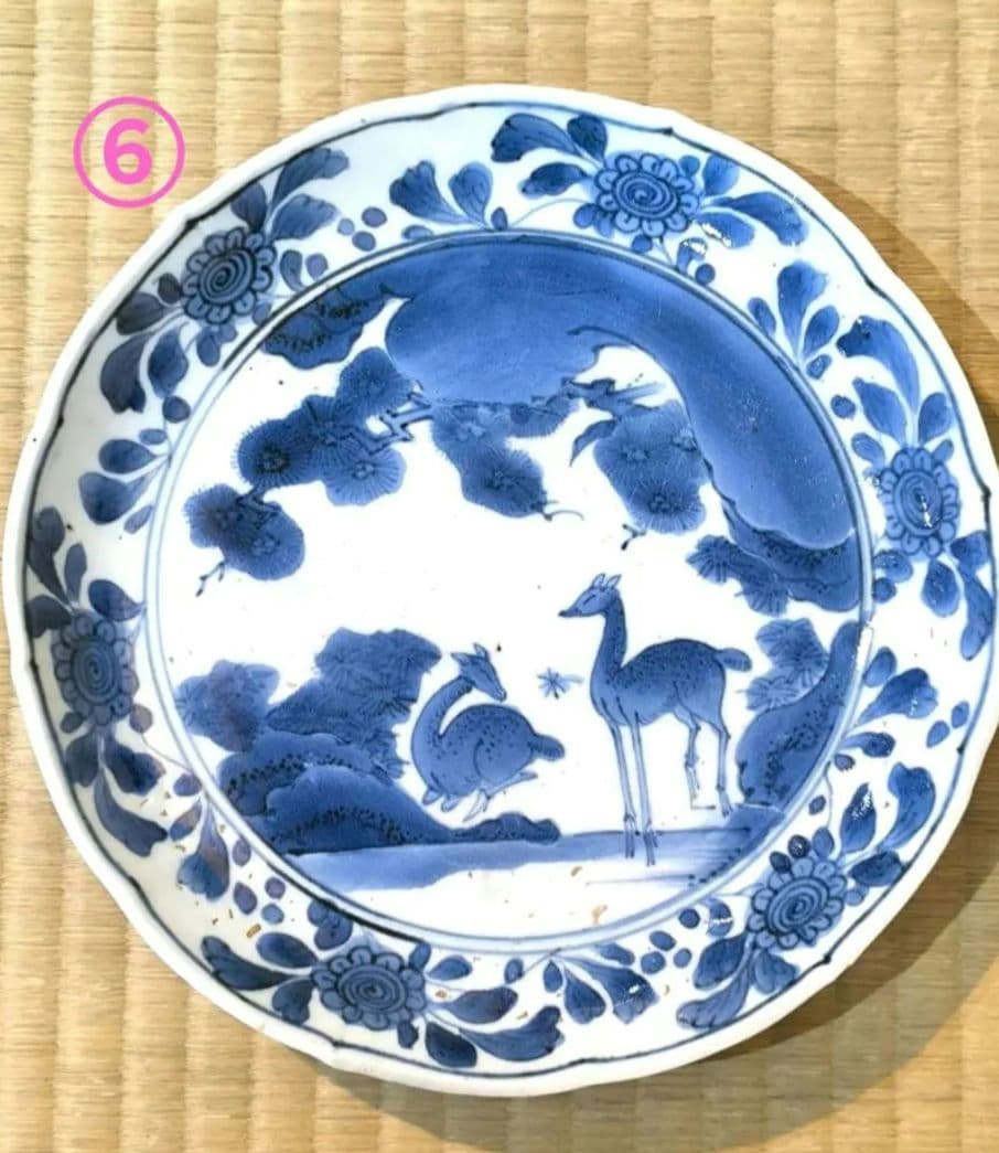 専用　鹿文皿　4枚