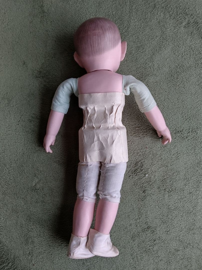 極上 大正時代 逸品　市松人形 男の子 お印 紋付き お手入れ済み