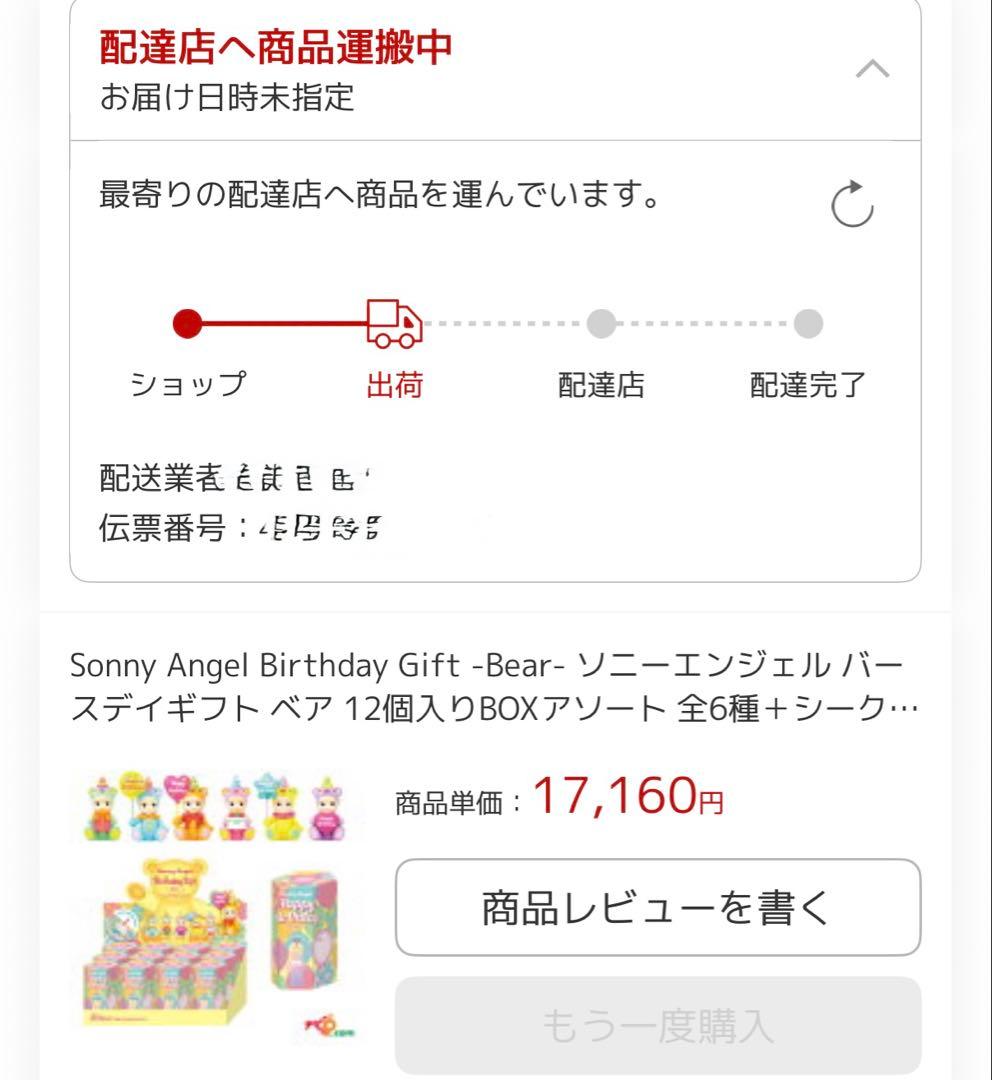 Sonny Angel ソニーエンジェル バースデーギフト ベア 10セット
