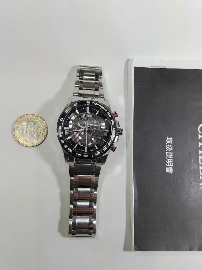 シチズン アテッサ　エコドライブ　ジャパネットコラボ　電波時計　20気圧防水機能