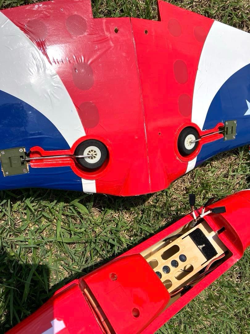 お引取り希望！　中古 RC電動飛行機 ムスタング Miss America