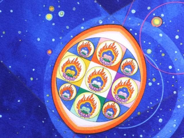 前田常作 直筆サイン『散華 マンダラ』リトグラフ 2000年 シート　0829J